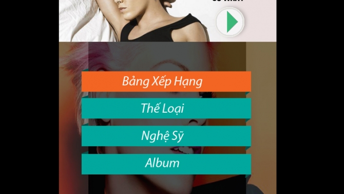 Design iphone music app UI