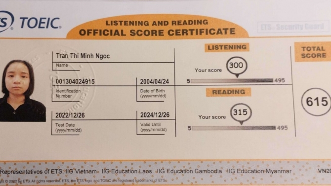TOEIC 615
