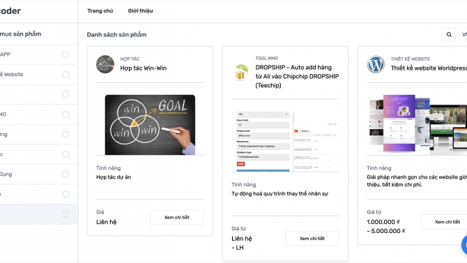 Thiết kế website Affcoder