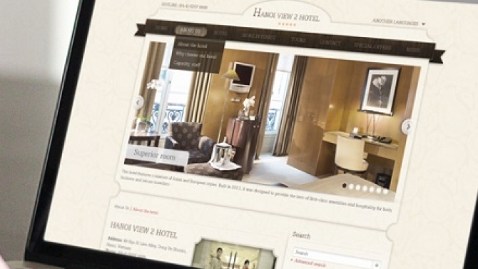 Thiết Kế Website Cho H&agrave; Nội View Hotel