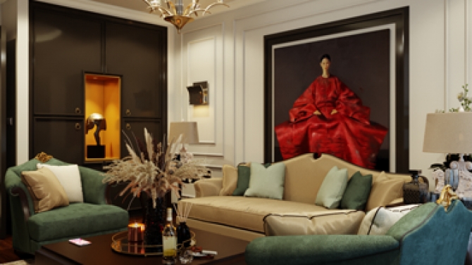 Thiết kế nội thất phong c&aacute;ch Indochine