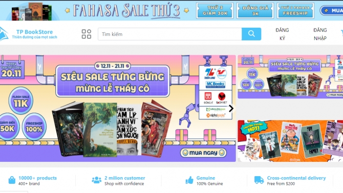 THIẾT KẾ WEBSITE B&Aacute;N S&Aacute;CH