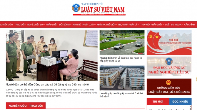 Tạp ch&iacute; điện tử Luật sư Việt Nam