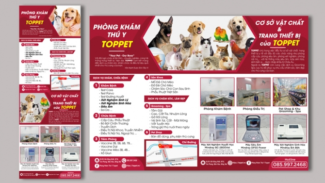 Tờ giới thiệu ph&ograve;ng kh&aacute;m TOPPET