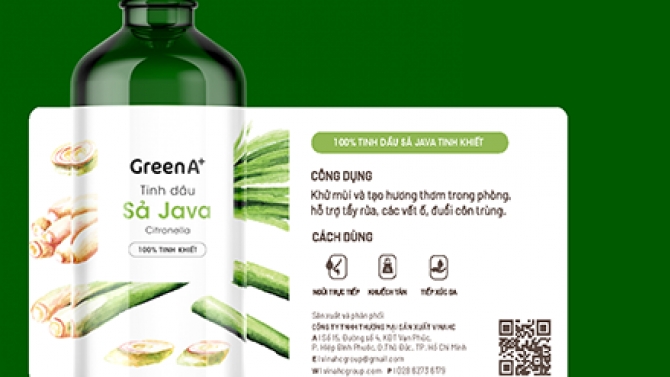 Nh&atilde;n tinh dầu Green A+