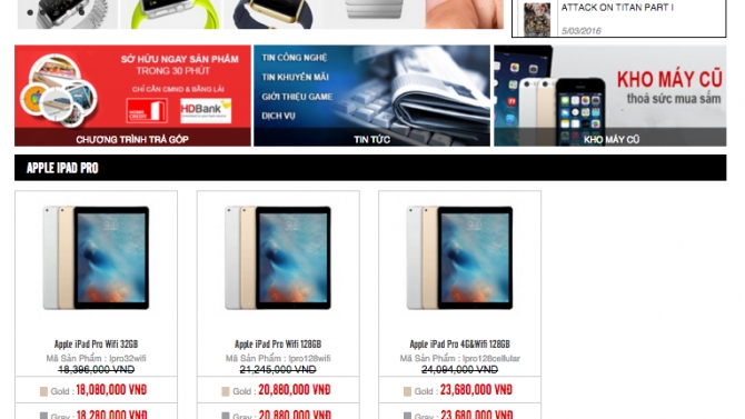 Thiết kế v&agrave; quản l&yacute; website taovang.vn