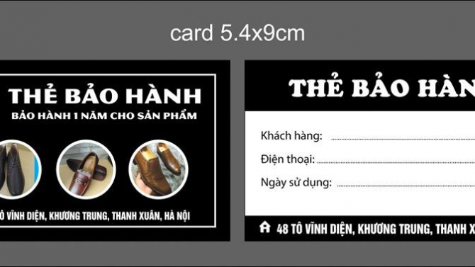 Thiết kế card visit voucher