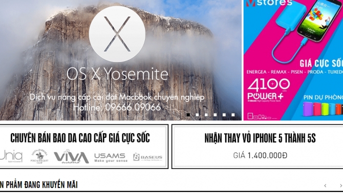Thiết kế v&agrave; quản trị webstie vstores.vn