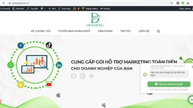 Quản trị vi&ecirc;n website drpluscell.com.vn