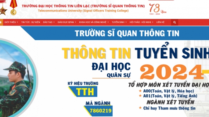 Trang th&ocirc;ng tin điện tử trường SQTT