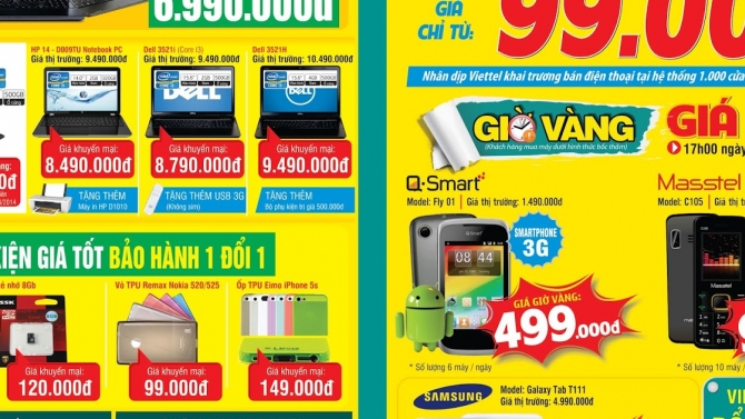 Thiết kế tờ rơi si&ecirc;u thị