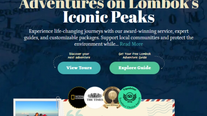 Website Rinjani Dawn Adventures