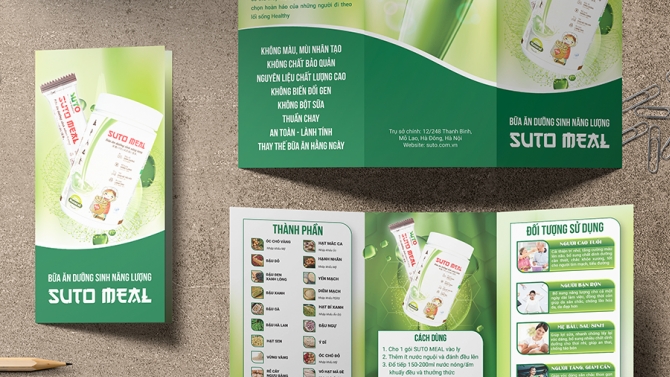 Tờ gấp giới thiệu sản phẩm SUTO MEAL