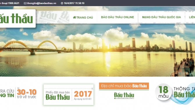 B&aacute;o đấu thầu