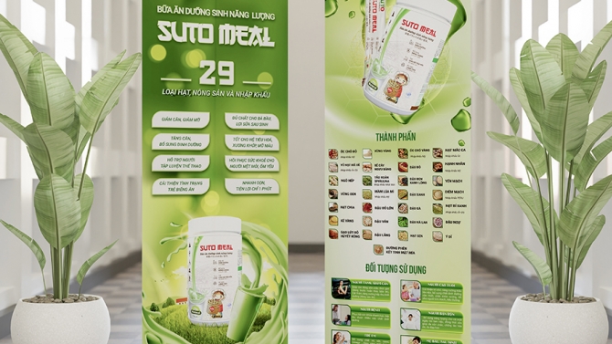 Standee sản phẩm SUTO MEAL