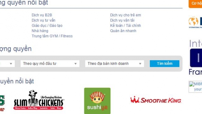 Website B2B Franchisevietnam