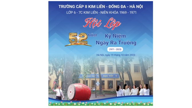 Thiết kế Backdrop Kỷ Niệm Trường