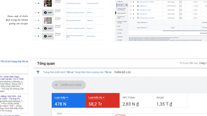 C&agrave;i đặt, quản l&yacute;, tối ưu quảng c&aacute;o Google cho Sang Mobile