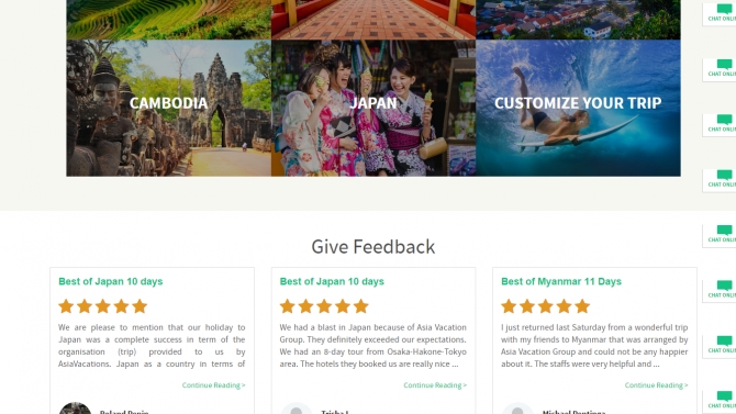 Thiết kế website du lịch