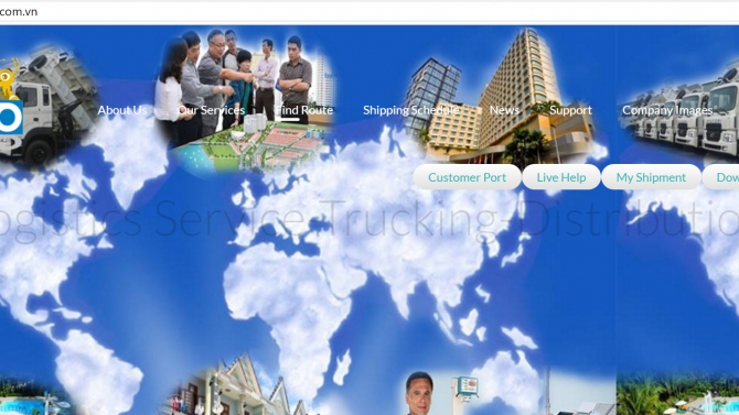 Website quản l&yacute; Hoạt động dịch vụ hỗ trợ kh&aacute;c li&ecirc;n quan đến vận tải