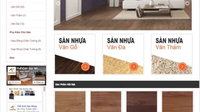 Thiết kế v&agrave; quản l&yacute; website S&agrave;n Nhựa Aimaru