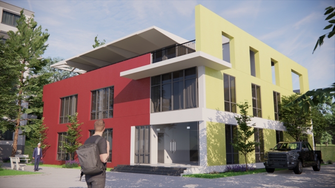 Dựng 3D, render c&ocirc;ng tr&igrave;nh