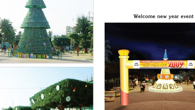 Thiết kế, trang tr&iacute; thi c&ocirc;ng lễ hội