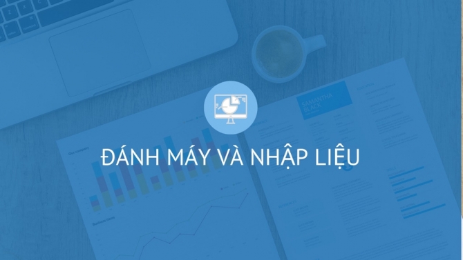 Đ&aacute;nh m&aacute;y v&agrave; nhập dữ liệu