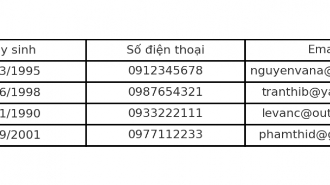 Mẫu nhập liệu dữ liệu kh&aacute;ch h&agrave;ng bằng Excel
