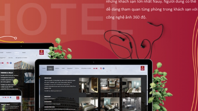 Website Kh&aacute;ch sạn Clarion