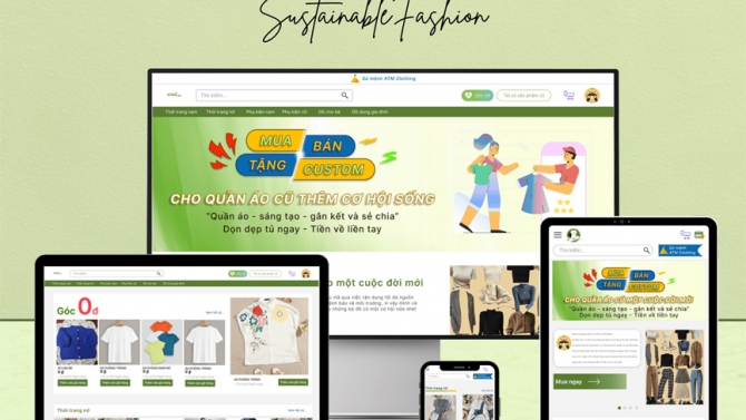 ATM Clothing - Website thương mại điện tử về thời trang