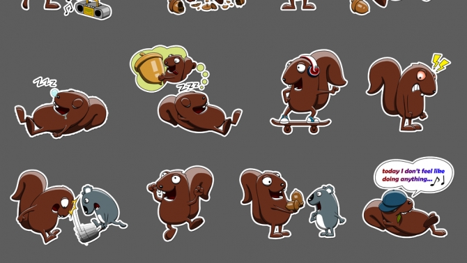 Thiết kế sticker chat cho Neebble App