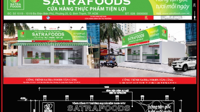 CỬA H&Agrave;NG SATRAFOODS T&Acirc;N CẢNG