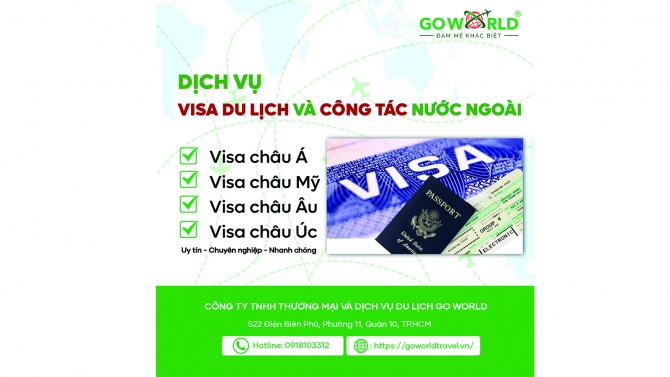 banner m&igrave;nh đ&atilde; l&agrave;m cho c&ocirc;ng ty go world travel