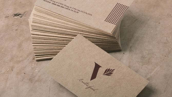 [V-EXOTIC FOOD] LOGO & BUSINESS CARD