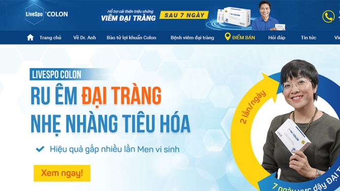 Digital Marketing cho nh&atilde;n LiveSpo Colon