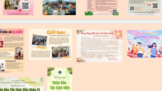 Thiết kế ấn phẩm truyền th&ocirc;ng về lĩnh vực học tập