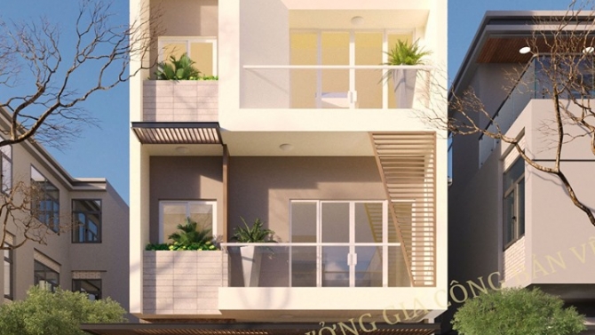 thiết kế nh&agrave; l&ocirc; phố Nha Trang