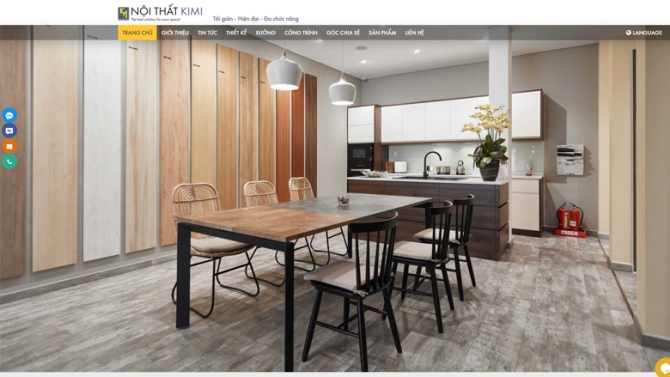 Website nội thất Kimi