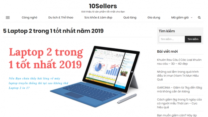 Viết b&agrave;i cho website