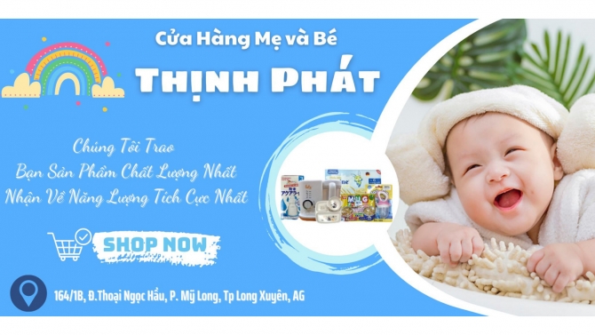 Tiếp nhận thiết kế trang tr&iacute; banner facebook cho cửa h&agrave;ng Mẹ v&agrave; B&eacute; Thịnh Ph&aacute;t