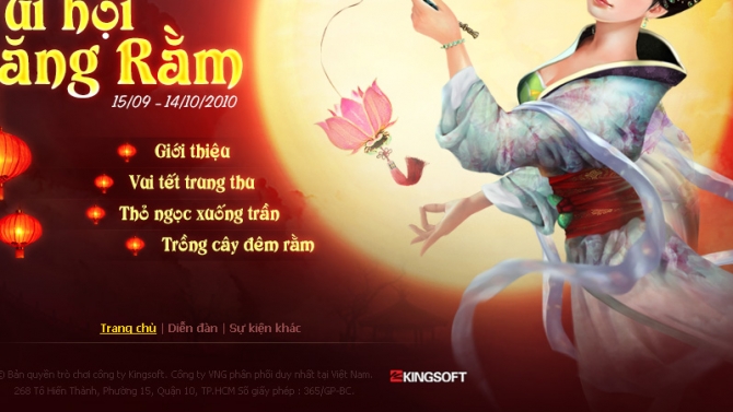 Landing page game Kiếm Thế