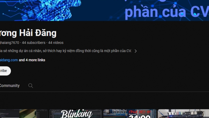 Youtube dự &aacute;n đ&atilde; l&agrave;m