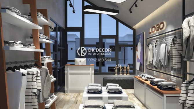 Thiết kế shop quần &aacute;o đơn giản