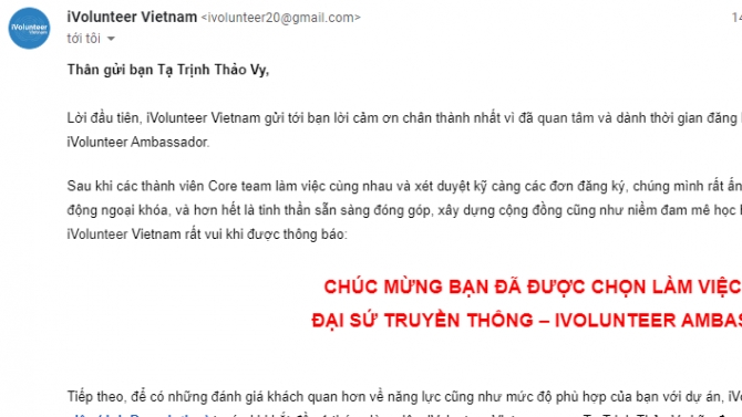 Đại sứ truyền th&ocirc;ng của tổ chức thiện nguyện