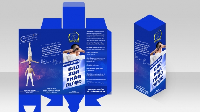 Hộp đựng sản phẩm Cao Xoa Thảo Dược Giang's