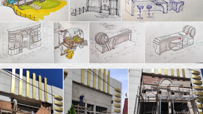 Thiết kế nội thất nh&agrave; h&agrave;ng - kh&aacute;ch sạn