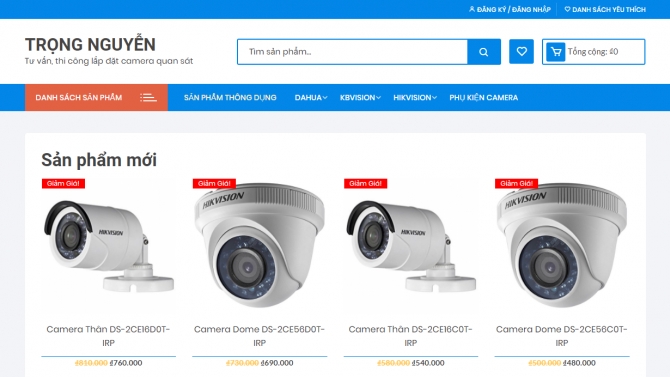 Website b&aacute;n h&agrave;ng (Wordpress)