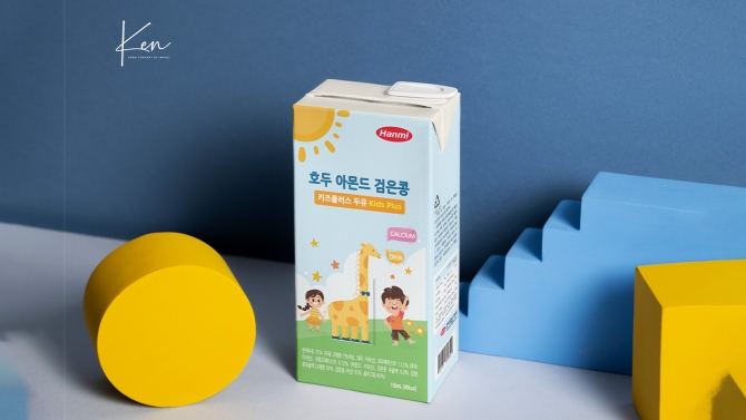 Thiết kế Bao b&igrave; Sữa H&agrave;n Quốc Kids Plus &ndash; Hanmi