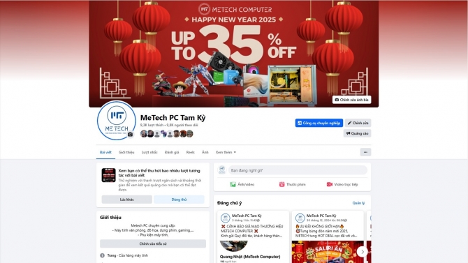 X&acirc;y dựng Fanpage Facebook Doanh nghiệp